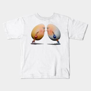 First To Crack........Acrylic Based Mixed Media Kids T-Shirt